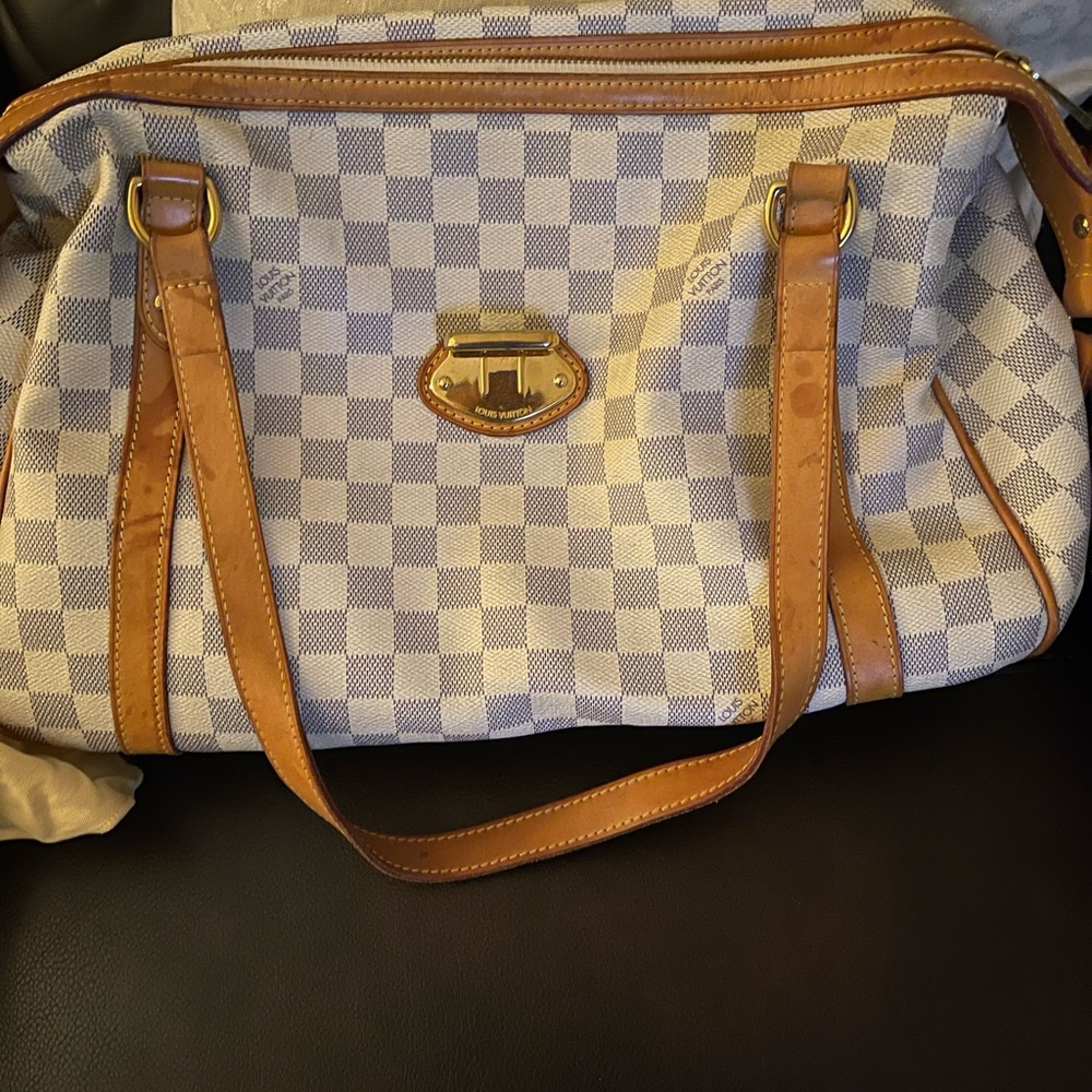 Authentic Louis Vuitton Stresa PM Damier Azur Blue